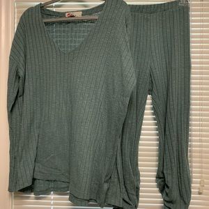 Free People Beach Green Set